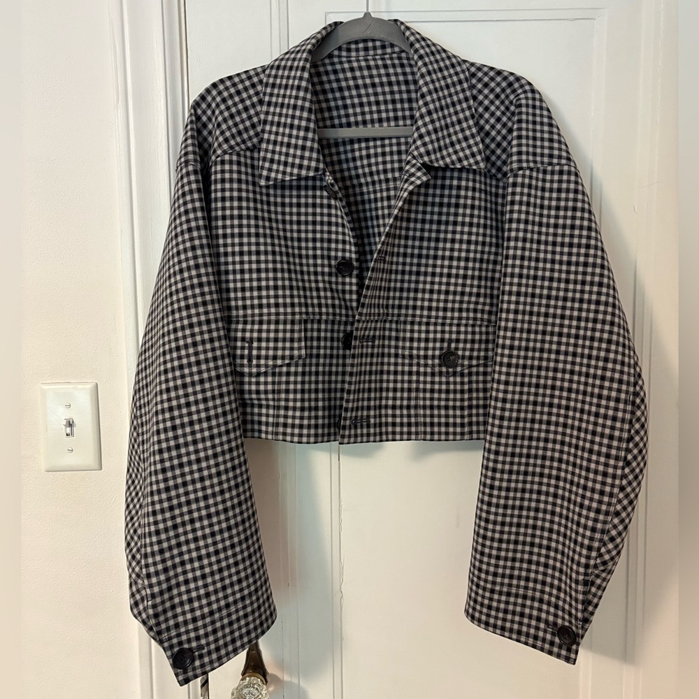 Tibi menswear cropped jacket